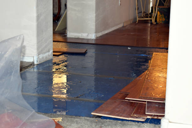 Professional Burst Pipe Cleanup technician working in Statesville, NC